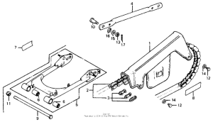 XL75 Drive chain + swingarm