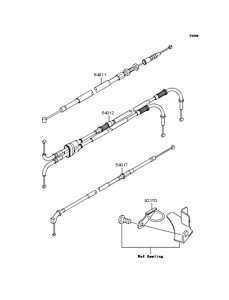 ZX900 Тросы управления