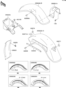 VN800 Fenders(1 / 2)(vn800-b7)