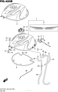 GSX-R750 Fuel Tank (Gsx-R750L7 E28)
