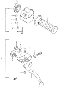GSX-R400 Left handle switch