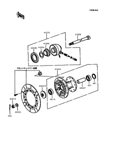 KL250 Переднее колесо