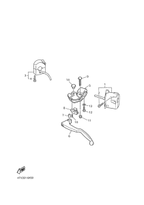 YZF600R Handle switch. lever