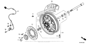 NSS300 Переднее колесо