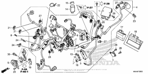 NC700X (DCT) Жгут проводов