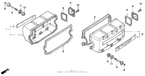 GL1500I Крышка головки цилиндров