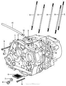 XR75 Картер двигателя
