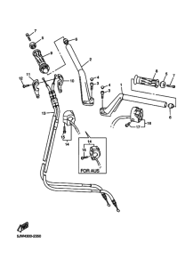 FJR1300 Рулевой рычаг и кабель