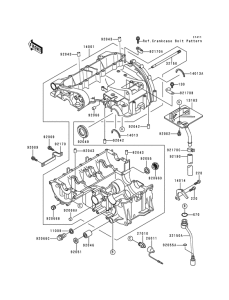 ZX600 Картер двигателя