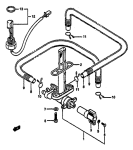 GSX-R1100 Топливный кран