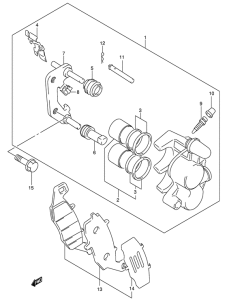 GSF650 (ABS) Передний суппорт