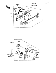 ZG1200 Tail lamp(zg1200-b2 / b3 / b4 / b5)