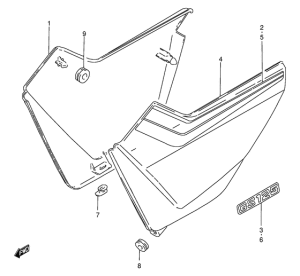 GS125 Обтекатель задний