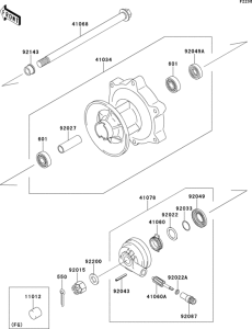 BN125 Переднее колесо