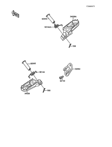 KX500 Подножки