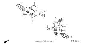 CRF80F Подножки