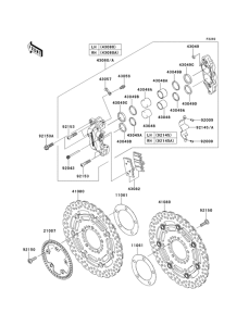 KLZ1000 Передний тормоз