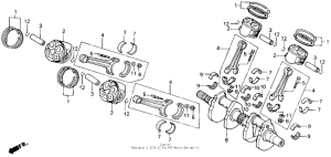 VFR750R Коленвал