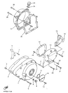 XVZ1300A Крышка картера двигателя