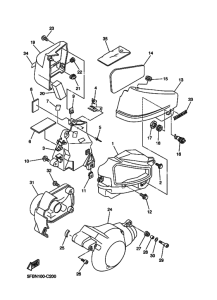 XVS650 Боковая крышка