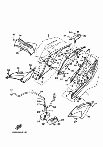 YZF-R25 サイドカバ-
