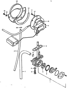 GS1000 Fuel cock - fuel gauge