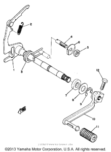 DT125A Переключение скоростей