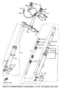 XV920K Передняя вилка