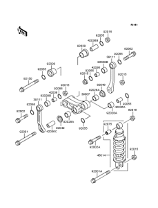 EX250 Подвеска  /  амортизатор