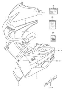 GSX-R400 Cowling body