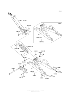 AX125 Swingarm / shock Absorber