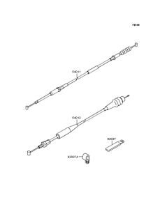 KX125 Тросы управления