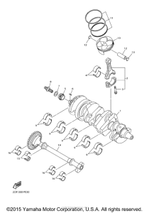 YZF-R1 Коленчатый вал и Поршень