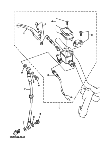 YN50R Передний тормозной цилиндр