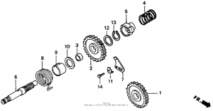 CR80R Кик стартер