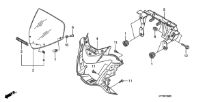 CBF150 Передний обтекатель