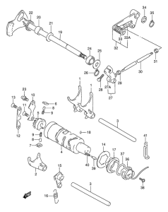 GSX250 Переключение передач