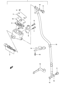GZ250 Передний тормозной цилиндр