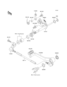 ZX900 Механизм переключения передач