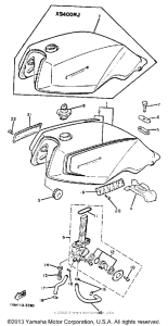 XS400RJ Топливный бак