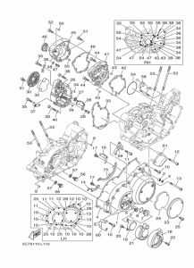 XV1900CU Crankcase cover ass`y  (v