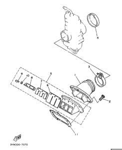 TZ250T Впускная система