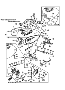 XVS1100AT XVS11ATW Tank fuel
