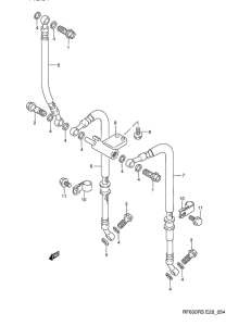 RF600 Передние тормозные трубки