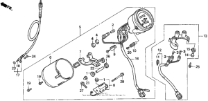 VT600CD2 Спидометр
