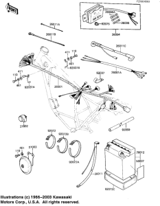 KZ250 Электрика