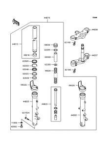 ZR1100 Передняя вилка