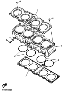 YZF750SP YZF750SPF Цилиндр
