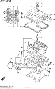 DL650X (ABS) Головка цилиндров (задняя)