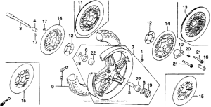 GL1100I Переднее колесо